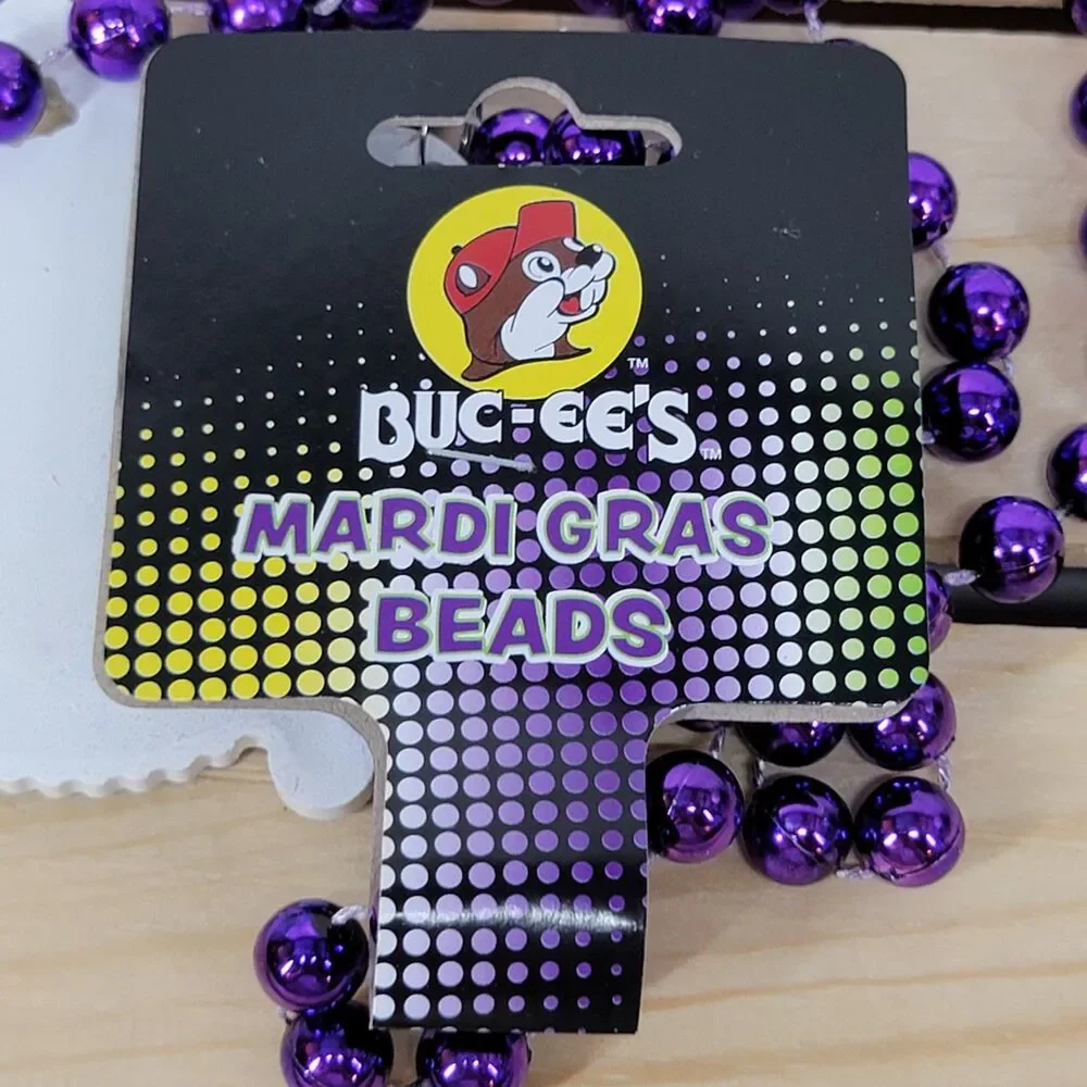 Buc-ee's Mardi Gras Beads - NWT. Comes from a smoke free home.